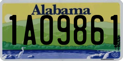 AL license plate 1AO9861