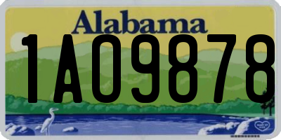 AL license plate 1AO9878