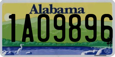 AL license plate 1AO9896