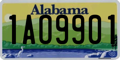 AL license plate 1AO9901
