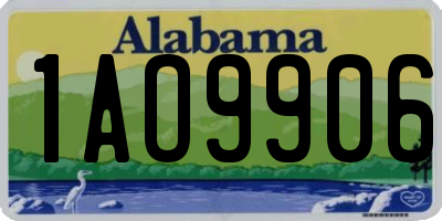 AL license plate 1AO9906