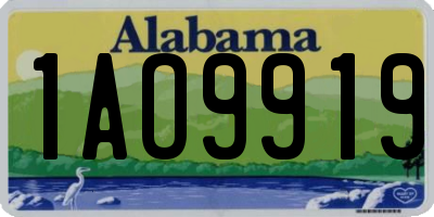 AL license plate 1AO9919