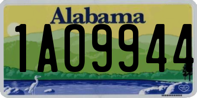 AL license plate 1AO9944
