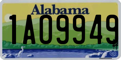 AL license plate 1AO9949