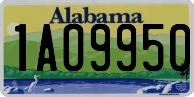 AL license plate 1AO9950