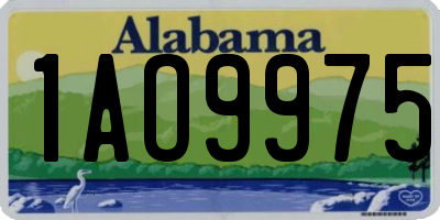 AL license plate 1AO9975