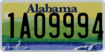 AL license plate 1AO9994