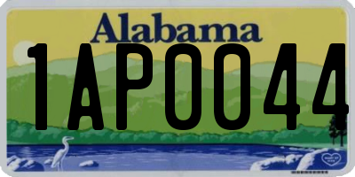 AL license plate 1AP0044
