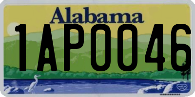 AL license plate 1AP0046