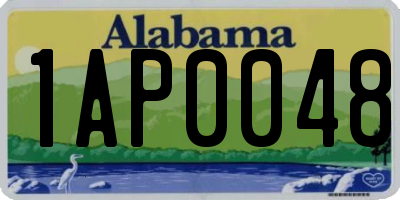 AL license plate 1AP0048
