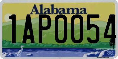AL license plate 1AP0054