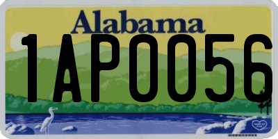 AL license plate 1AP0056