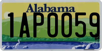 AL license plate 1AP0059