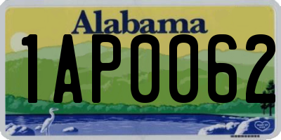 AL license plate 1AP0062