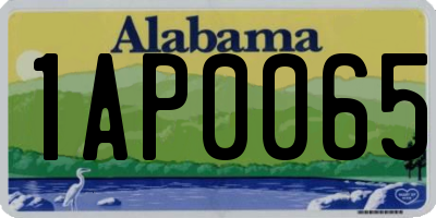 AL license plate 1AP0065