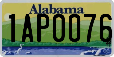 AL license plate 1AP0076