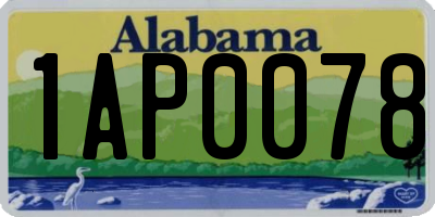AL license plate 1AP0078