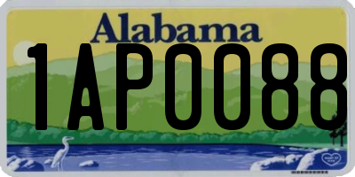 AL license plate 1AP0088