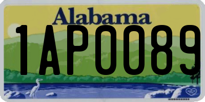 AL license plate 1AP0089