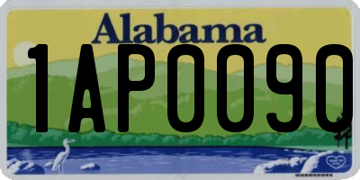 AL license plate 1AP0090