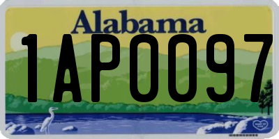 AL license plate 1AP0097