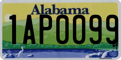 AL license plate 1AP0099