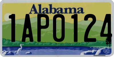 AL license plate 1AP0124