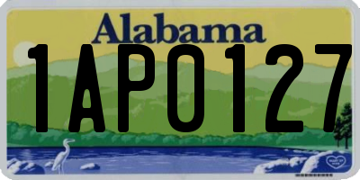 AL license plate 1AP0127