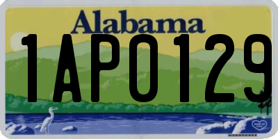 AL license plate 1AP0129