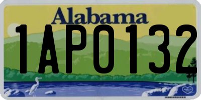 AL license plate 1AP0132