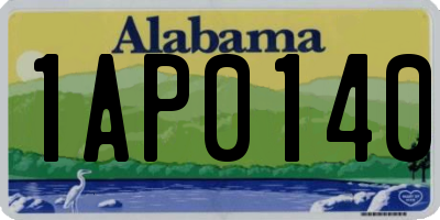AL license plate 1AP0140