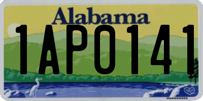 AL license plate 1AP0141