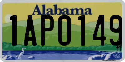 AL license plate 1AP0149