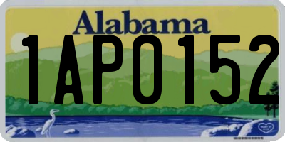 AL license plate 1AP0152