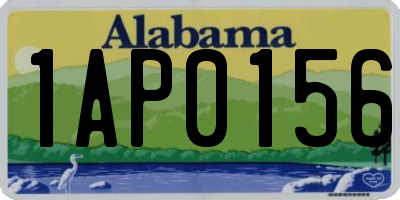 AL license plate 1AP0156