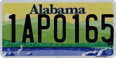 AL license plate 1AP0165