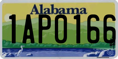 AL license plate 1AP0166
