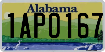 AL license plate 1AP0167