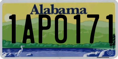 AL license plate 1AP0171