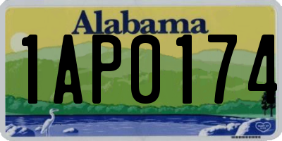 AL license plate 1AP0174