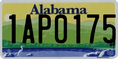 AL license plate 1AP0175