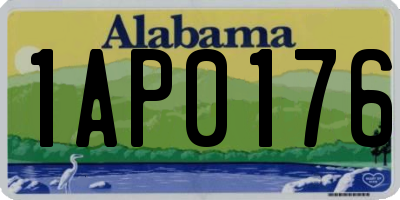 AL license plate 1AP0176