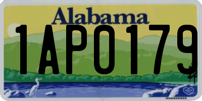 AL license plate 1AP0179