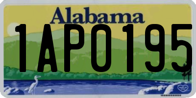 AL license plate 1AP0195