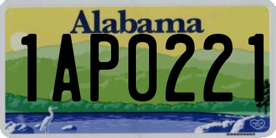 AL license plate 1AP0221