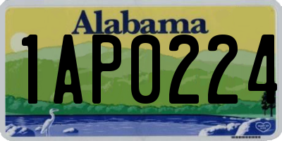 AL license plate 1AP0224