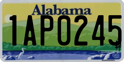 AL license plate 1AP0245