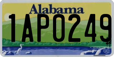 AL license plate 1AP0249