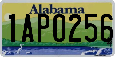 AL license plate 1AP0256