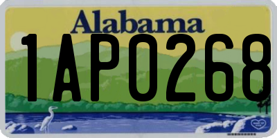 AL license plate 1AP0268